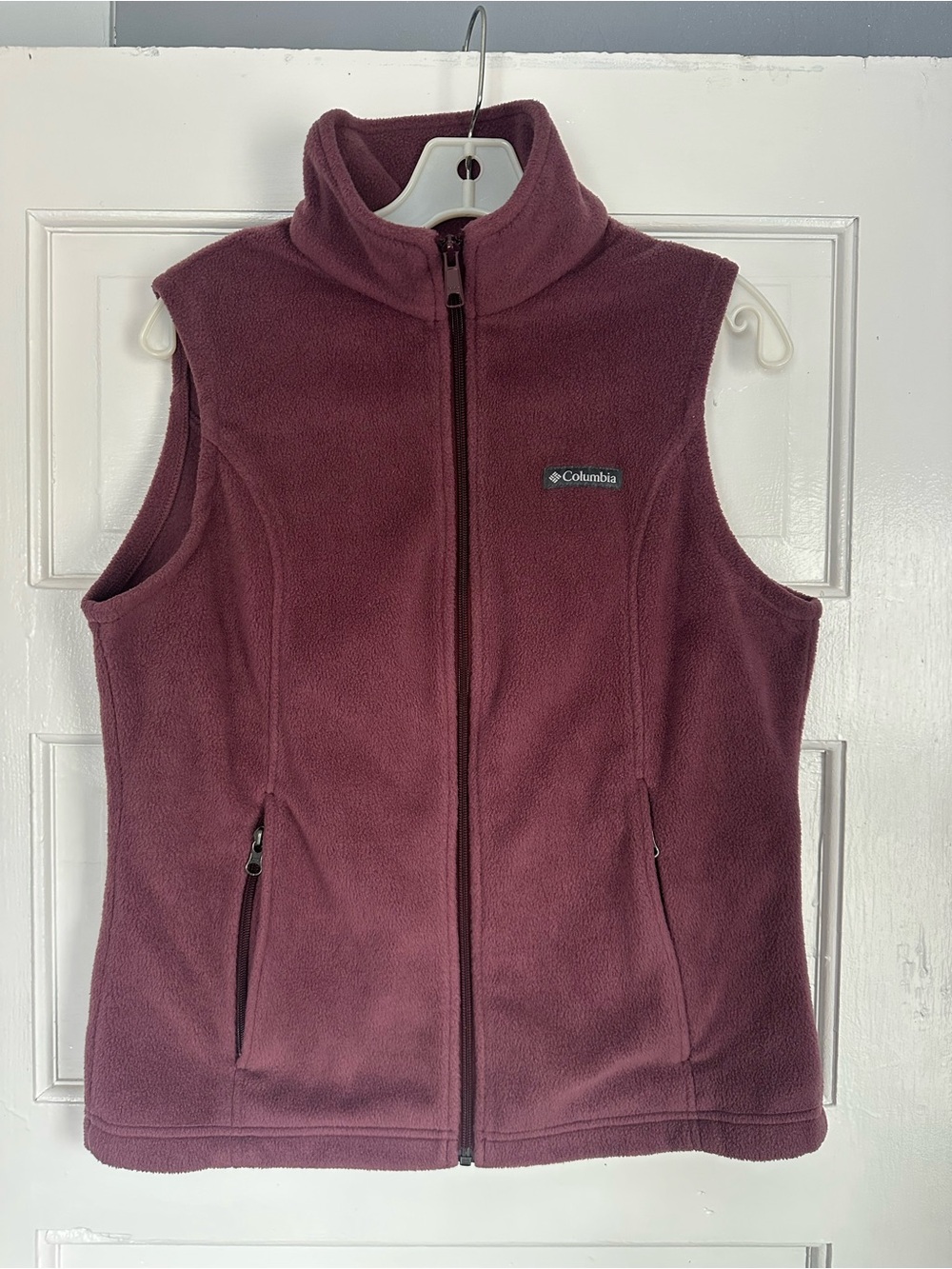 Columbia Fleece Vest – Maroon/Burgundy – Women's Medium